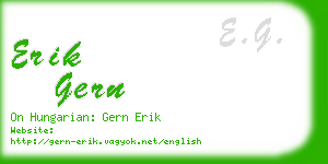 erik gern business card